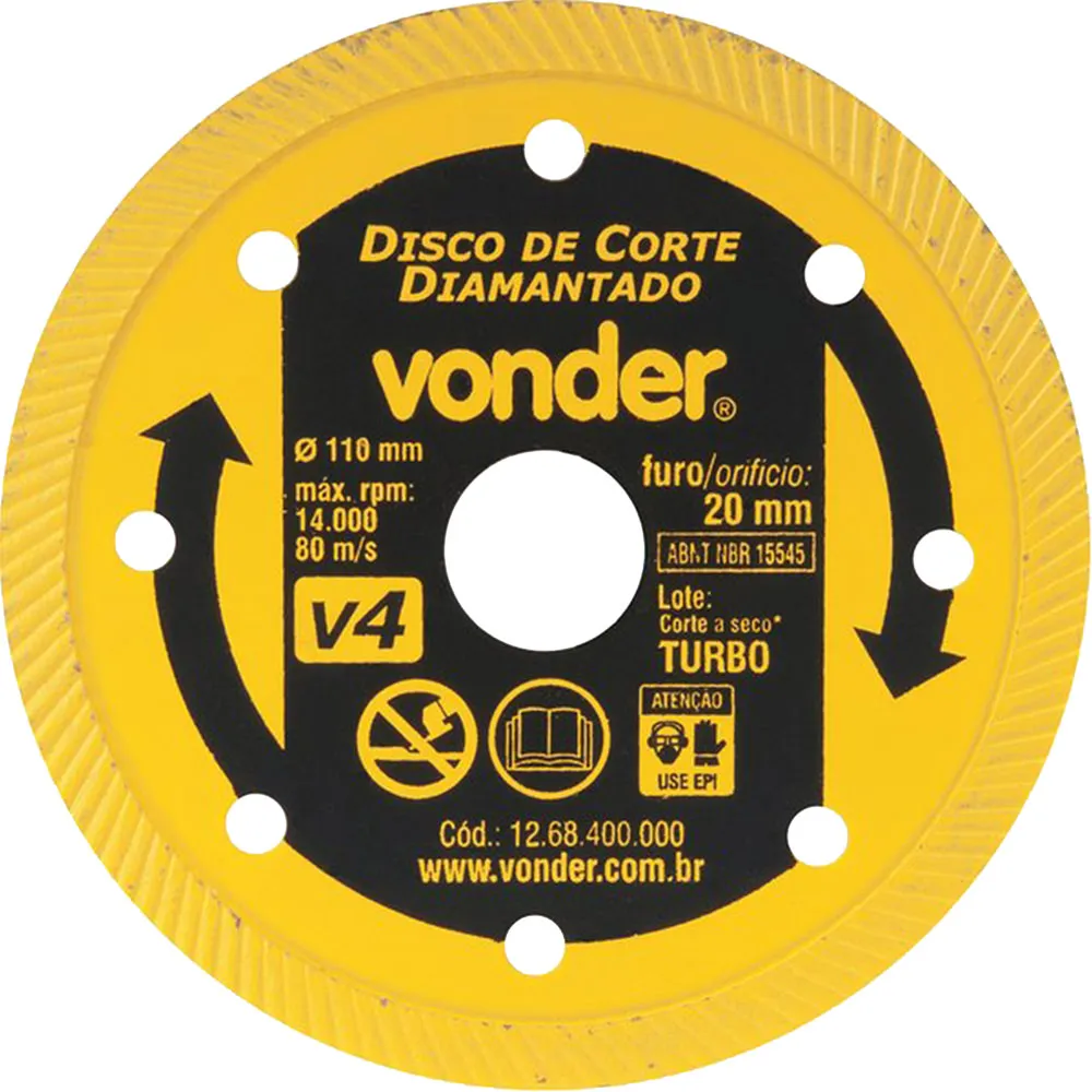 Abrasivos Disco de Corte Diamantado Vonder